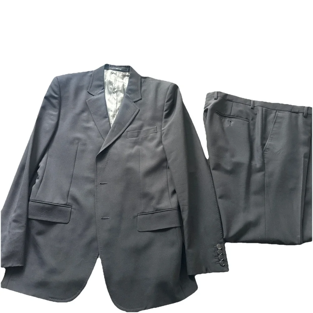 Gucci Men's Monaco Bee Logo 2 Piece Suit Jacket Pants 52R Made In Italy $2900